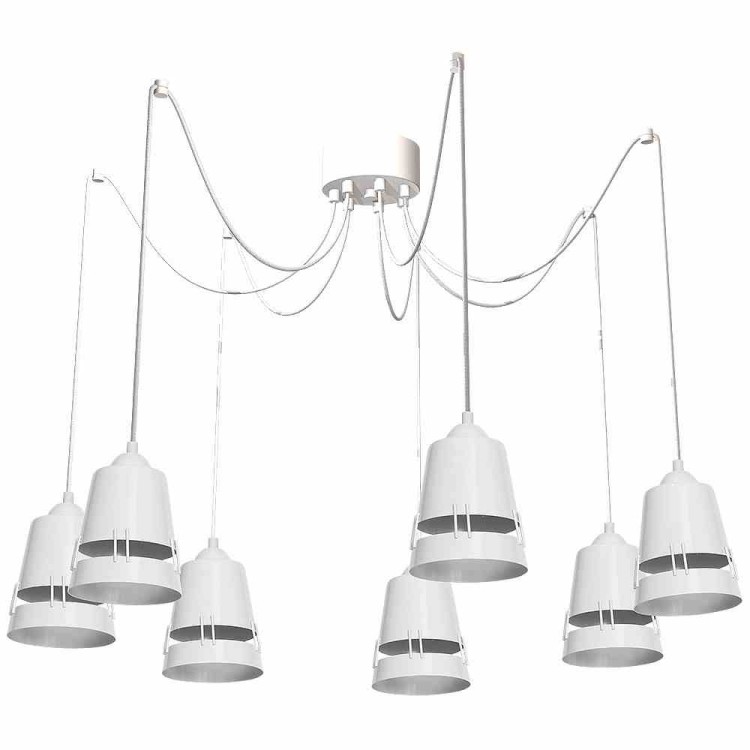 Lampa Wisząca APOLLO WHITE 7xE27 MLP775