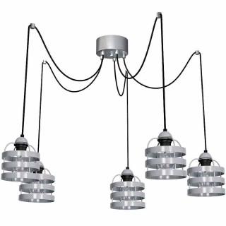 Lampa wisząca LARS GREY 5xE27 MLP788