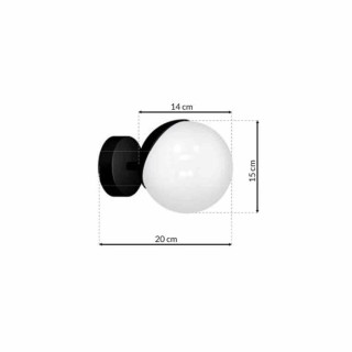 Kinkiet SFERA BLACK 1xE14 MLP8854