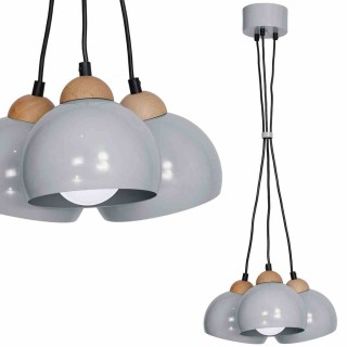 Lampa wisząca DAMA GRAY 3xE27 MLP6380