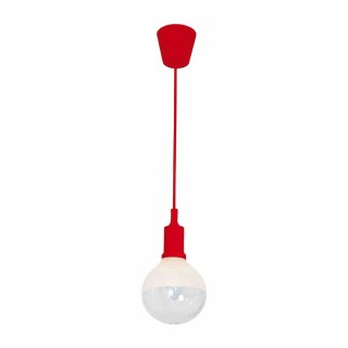 LAMPA WISZĄCA BUBBLE RED 5W E14 LED CZERWONA ML462