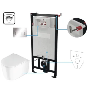 Deante Zestaw WC podtynkowy 6 w 1 CDJS6ZPW