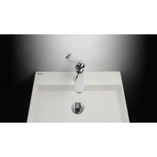 Deante Umywalka granitowa nablatowa z miejscem na baterię - 400x400 mm CQR_AU4S
