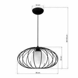 Lampa Wisząca KRONOS BLACK 1xE14 MLP4422