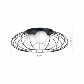 Lampa Sufitowa KRONOS BLACK 3xE14 MLP4426