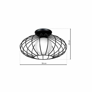 Lampa Sufitowa KRONOS BLACK 1xE14 MLP4425