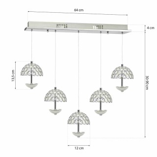 LAMPA WISZĄCA VENUS 5x5W LED ML317