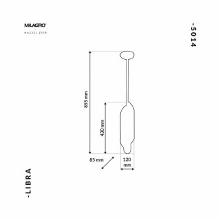 Lampa Wisząca LIBRA 6xE14 MZ5014