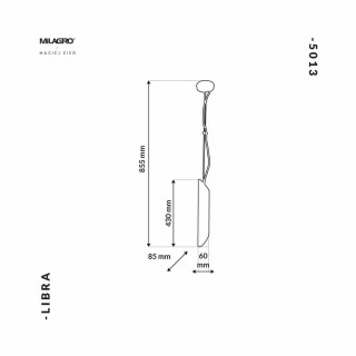 Lampa Wisząca LIBRA 1xE14 MZ5013