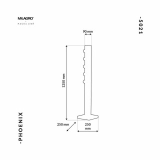 Lampa Stojąca PHOENIX 5xE14 MZ5021