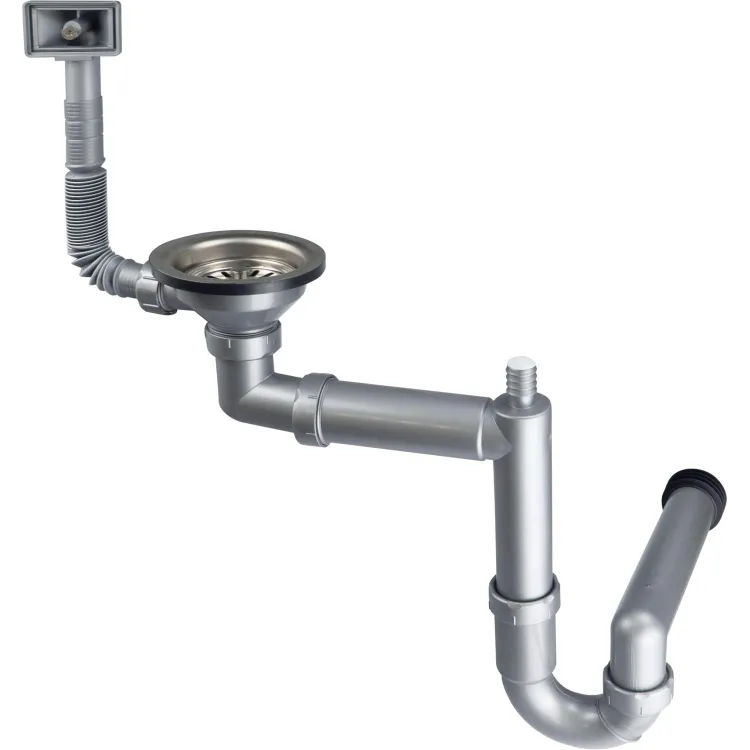 Deante Syfon do zlewozmywaka stalowego 1-komorowego - odpływ 3.5" ZXY_9926