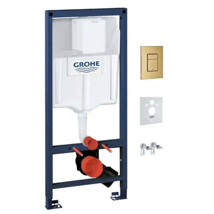 RAPID PODTYNKOWY ZESTAW WC 4W1, ZŁOTY SZCZOTKOWANY, GROHE