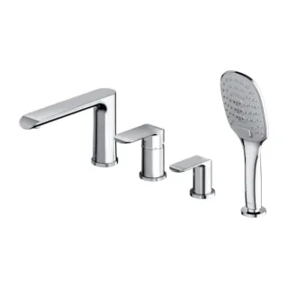 Omnires Sacramento Bateria wannowa 4-otworowa Chrom...