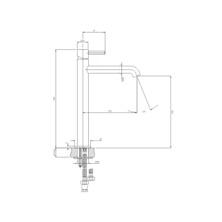 Omnires Y Bateria umywalkowa wysoka Chrom Y1212CR