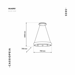 Lampa Wisząca CASSIOPEIA 9xE14 MZ5035