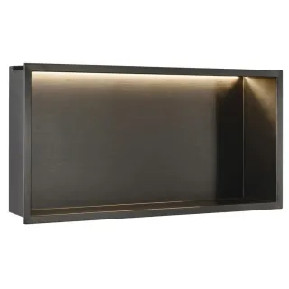 Rea PÓŁKA WNĘKOWA LED 60x30x10 cm TYTAN REA-08563
