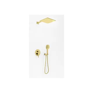 Kohlman Zestaw prysznicowy z deszczownicą 30cm Axel GOLD...