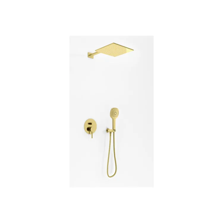 Kohlman Zestaw prysznicowy z deszczownicą 30cm Axel GOLD QW210AGDQ30
