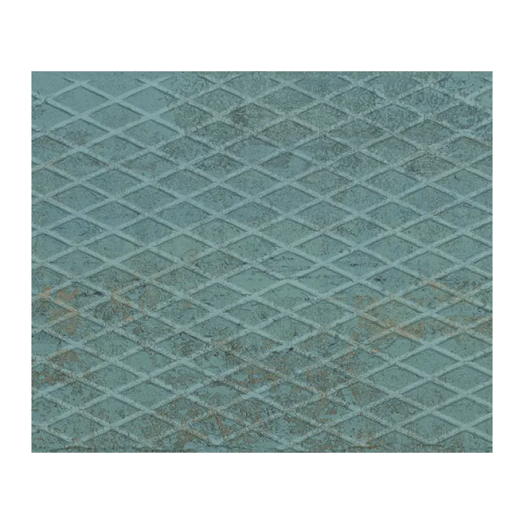 Aparici Metallic Green Plate 29,7x99,55 płytka ścienna zielona ryflowana decor (1,48)