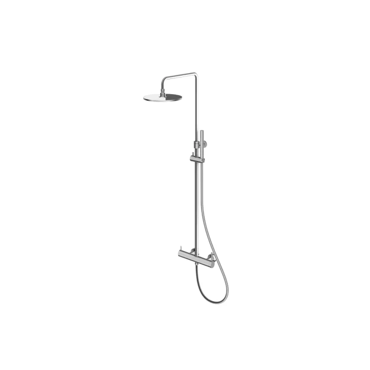 Kohlman Zestaw prysznicowy natynkowy Axel BRUSHED NICKEL QW276ABN