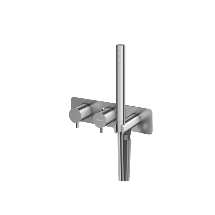 Kohlman Termostatyczna bateria wannowa Axel BRUSHED NICKEL QW265ABN