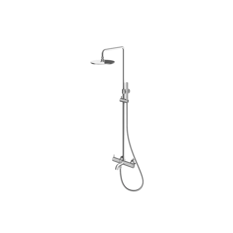 Kohlman Zestaw wannowo-prysznicowy natynkowy Axel BRUSHED NICKEL QW277ABN