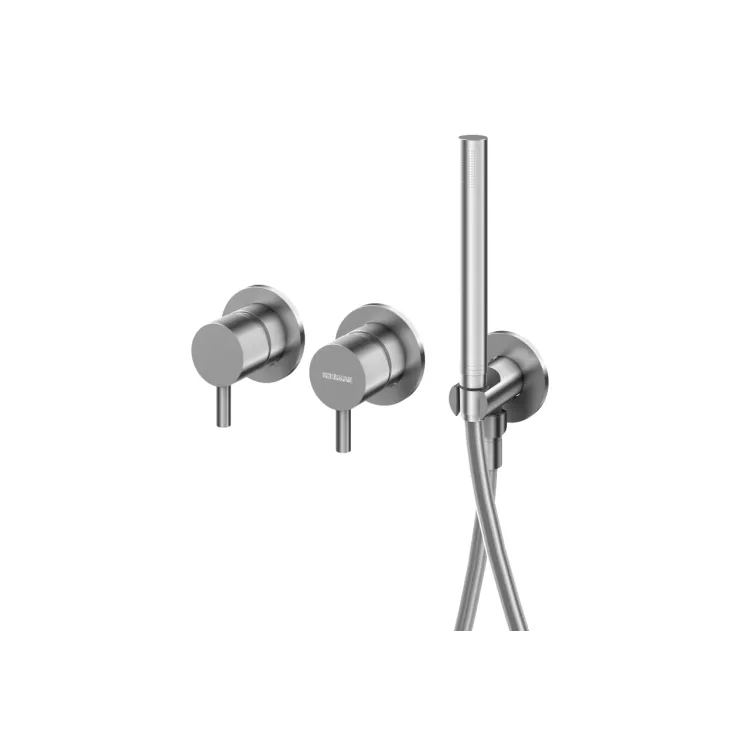 Kohlman Bateria wannowo-prysznicowa Axel BRUSHED NICKEL QW260ABN + dowolna słuchawka SP
