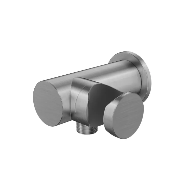 Kohlman Uchwyt słuchawkowy z przyłączem wody Axel BRUSHED NICKEL QW004AEBN