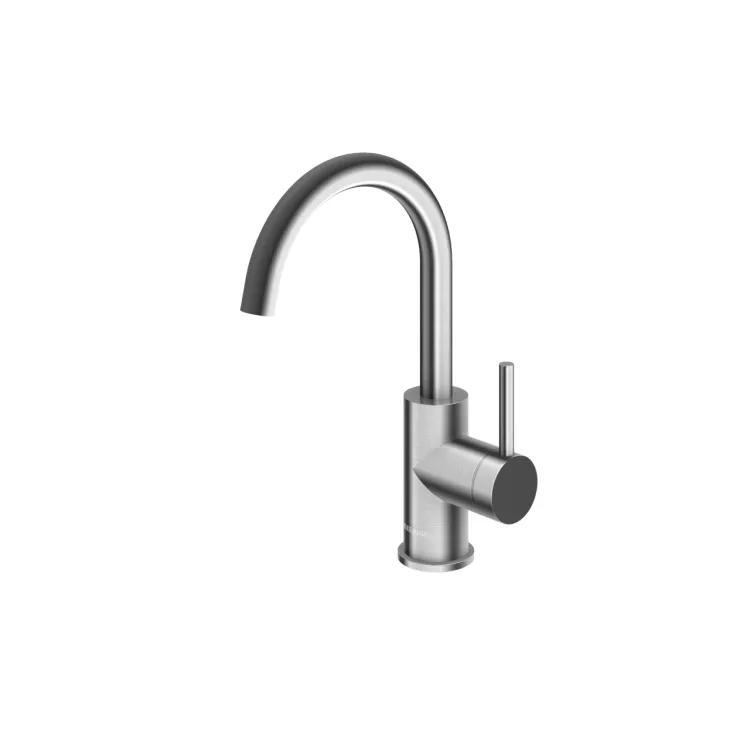Kohlman Bateria umywalkowa z obrotową wylewką Axel BRUSHED NICKEL QB150ABN