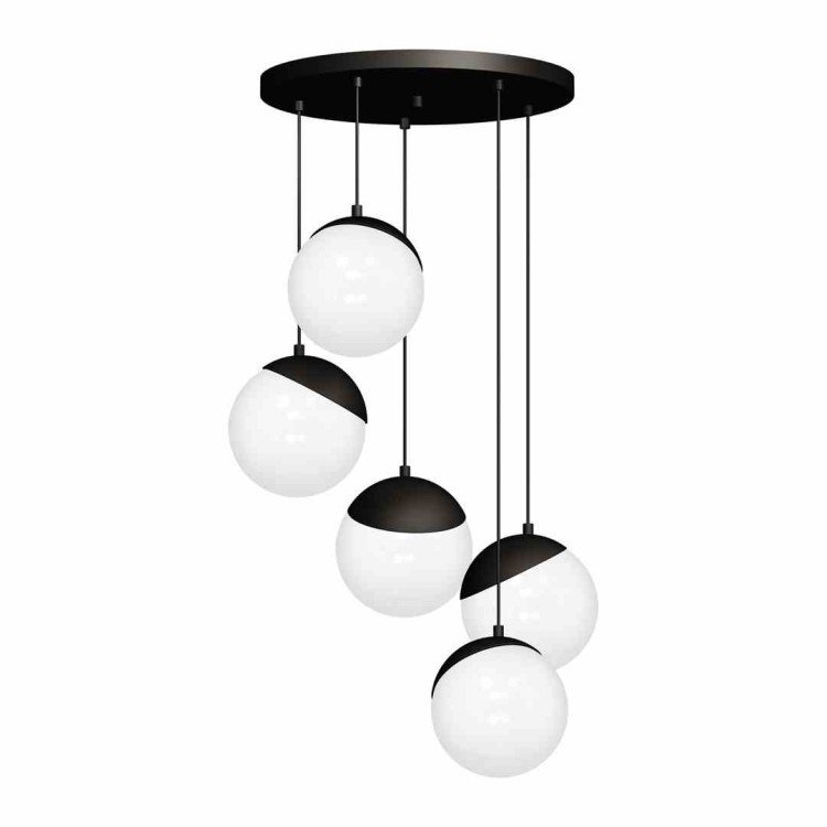 Lampa wisząca SFERA BLACK 5xE14 MLP8869