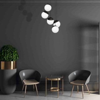 Lampa wisząca SFERA BLACK 5xE14 MLP8869