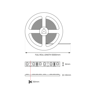 Taśma Led Premium 120/m  3000K IP65 5m ML4758