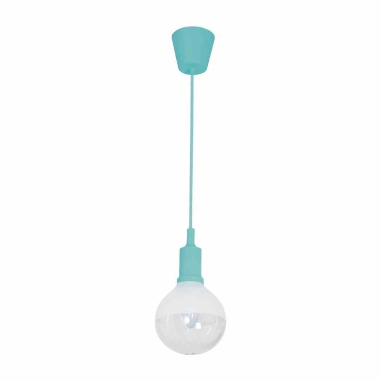 LAMPA WISZĄCA BUBBLE TURQUOISE 5W E14 LED ML459