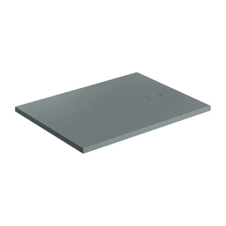 Omnires AQUAROCK kompozytowy brodzik prysznicowy antypoślizgowy, 90 x 100 cm, ash grey mat AQUAROCK90-100AG