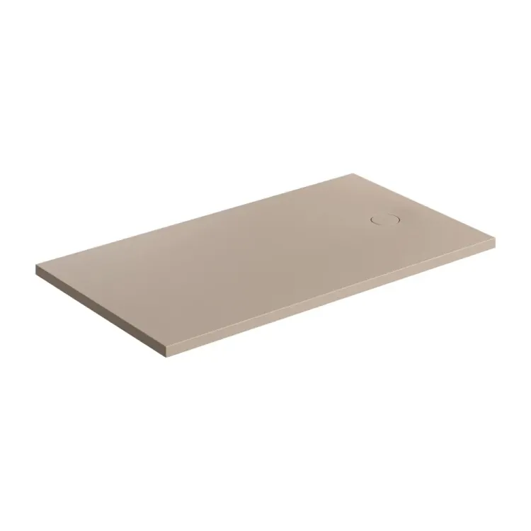 Omnires AQUAROCK kompozytowy brodzik prysznicowy antypoślizgowy, 80 x 140 cm, dune beige mat AQUAROCK80-140DB