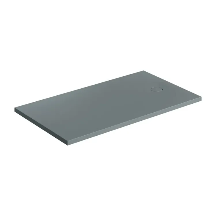 Omnires AQUAROCK kompozytowy brodzik prysznicowy antypoślizgowy, 80 x 140 cm, ash grey mat AQUAROCK80-140AG