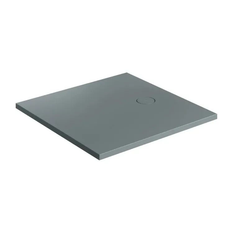Omnires AQUAROCK kompozytowy brodzik prysznicowy antypoślizgowy, 80 x 80 cm, ash grey mat AQUAROCK80-KAG