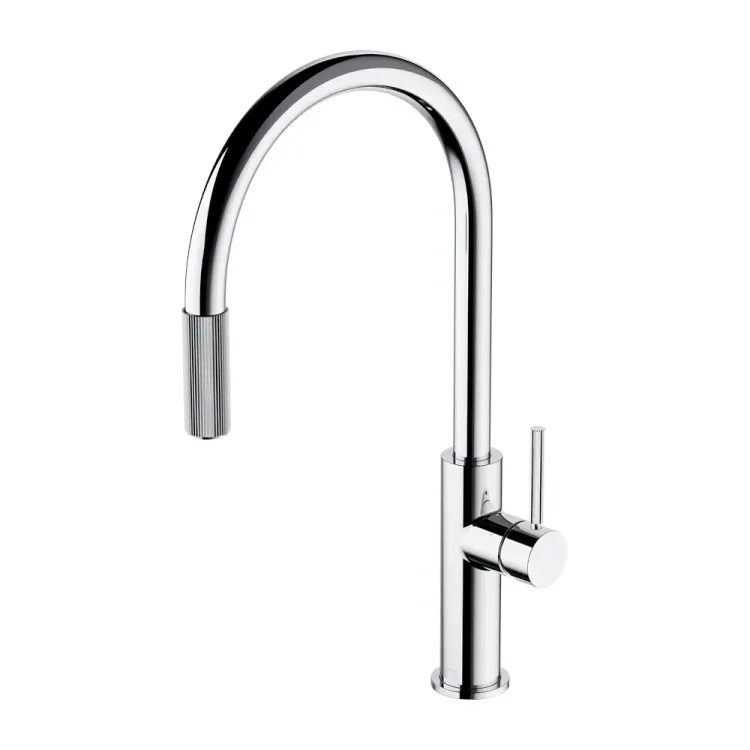 Omnires SWITCH bateria kuchenna z wyciąganą wylewką z zestawem filtrującym, chrom połysk SW9059-FD1CR