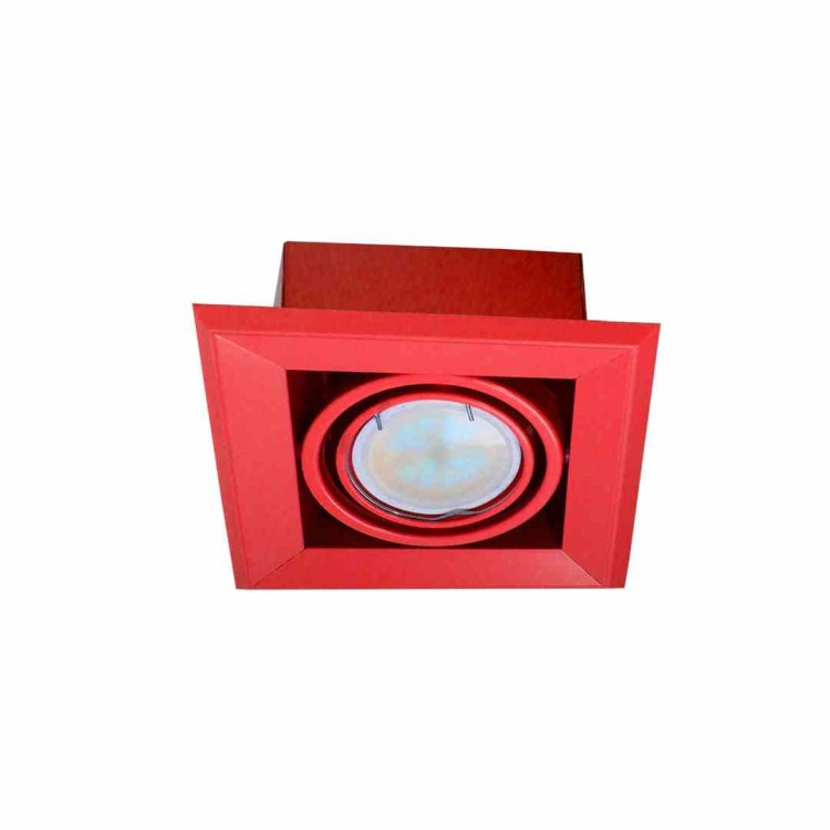 LAMPA PODTYNKOWA BLOCCO CZERWONY 1x7W GU10 LED ML838