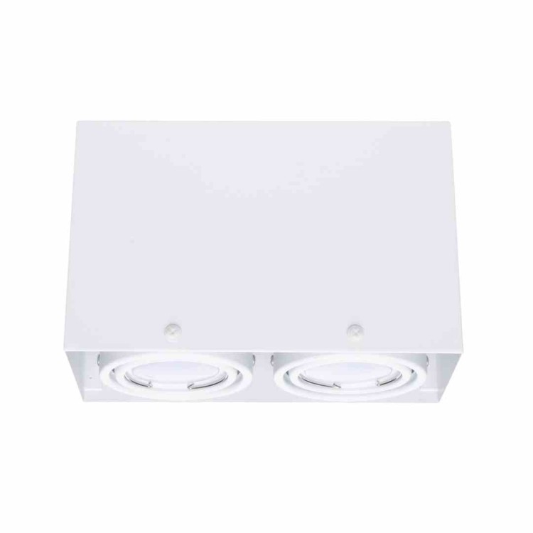 LAMPA SUFITOWA BLOCCO BIAŁA 2x7W GU10 LED ML478