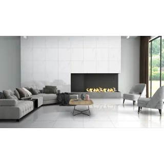 Egen Calacatta Natural 60x60 cm płytka gresowa biały marmur połysk rect. (1,44)