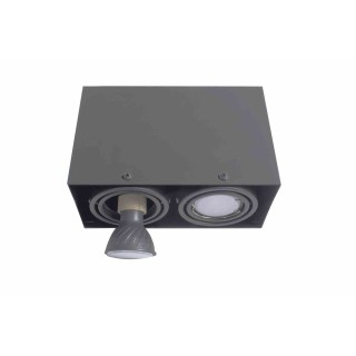 LAMPA SUFITOWA BLOCCO SZARY 2x7W GU10 LED ML843