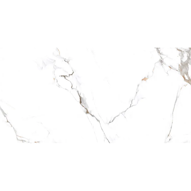 Egen Royal Galaxy Statuario 60x120 cm płytka gresowa biały marmur ze złotą żyłą carving rect. (1.44)