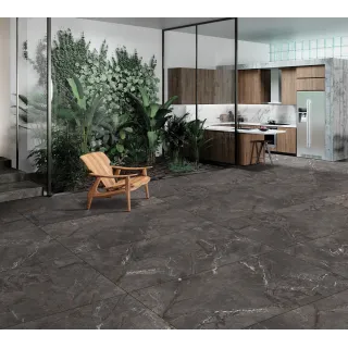 Egen Zorani Nero 60x120cm płytka gresowa grafitowy marmur carving rect. (2.16)