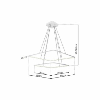 LAMPA WISZĄCA NIX WHITE 50W LED ML514