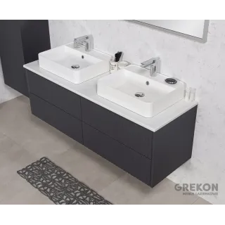 MIRAGE SZAFKA WISZĄCA 4 SZUFLADY 140CM GRAFIT