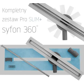 Rea ODPŁYW NEO SLIM PRO SZCZOTKOWANY 900 REA-G8403