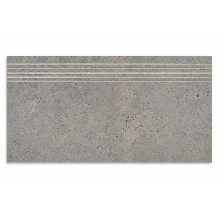 G315 Grey Steptread 30x60 cm gres szkliwiony stopnica mat rect.