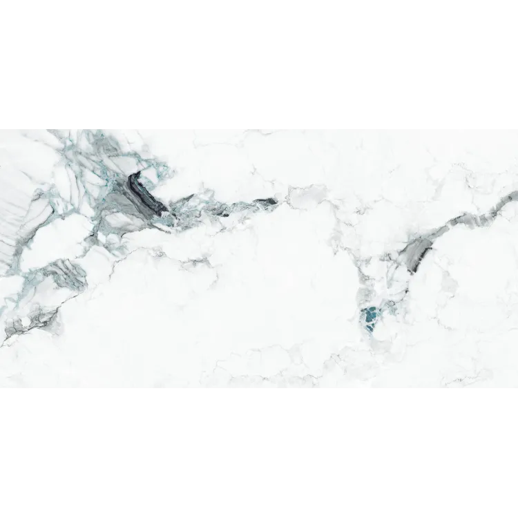 Egen Arezzo Teal 60x120 cm płytka gresowa biały marmur z szaroturkusowymi żyłami połysk rect. (1,44)