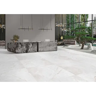 Egen Prime Valencia Silver Grey 60x60 cm płytka gresowa srebrzystobiały kamień połysk rect. (1,44)